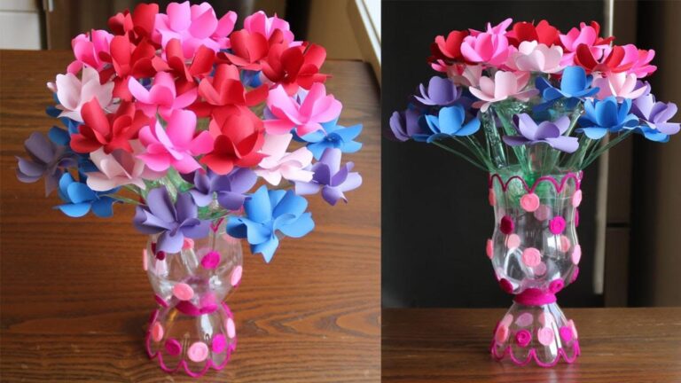Une vieille astuce pour transformer vos bouteilles en vases magnifiques…