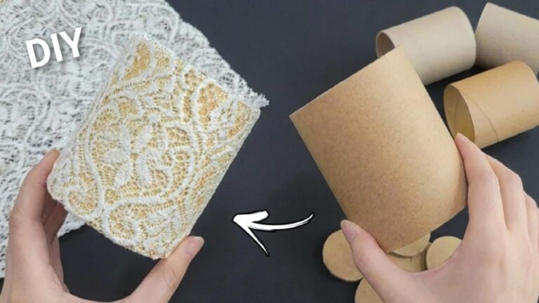 Une idée toute simple pour transformer des rouleaux en carton en décorations superbes…