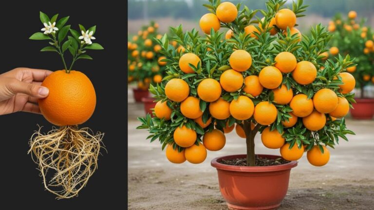 Cette astuce peu connue transforme vos pots en vergers d&rsquo;orangers…
