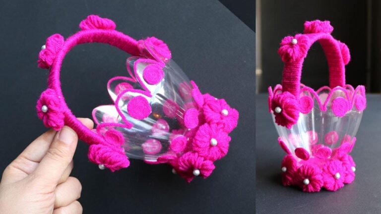Cette astuce déco transforme vos bouteilles en plastique en jolis paniers…