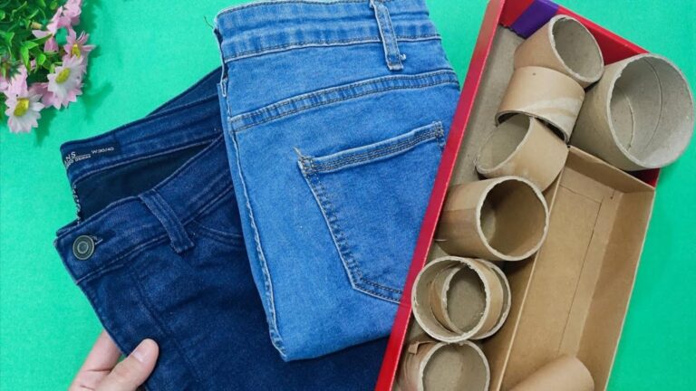 Cette astuce surprenante transforme vos vieux jeans en objets déco magnifiques…