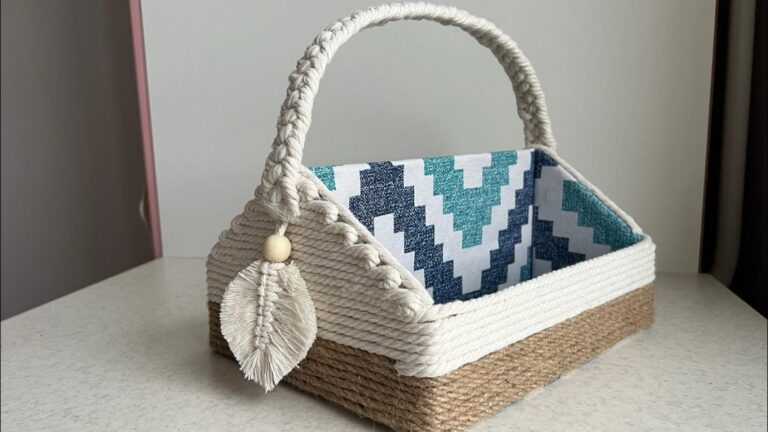 Cette méthode simple transforme une boîte en un panier de rangement élégant…
