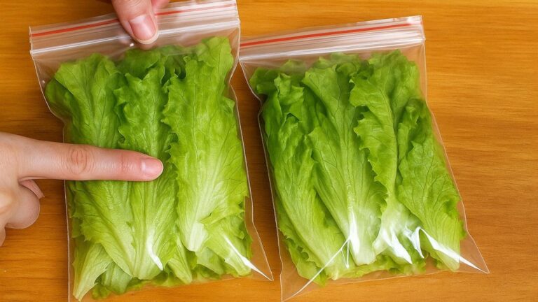 Ce simple geste va transformer votre salade, elle restera fraîche des semaines…