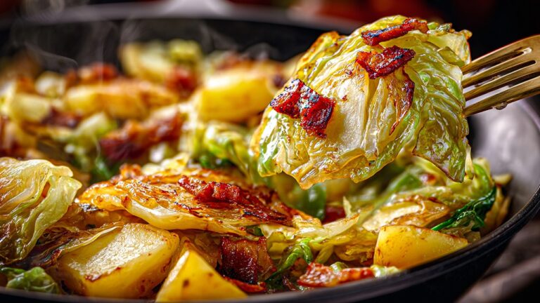 Découvrez cette recette de 5 minutes : Chou frisé sauté au bacon à l&rsquo;ancienne !
