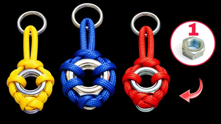 Créez un porte-clés original en corde et métal en seulement 1 minute !