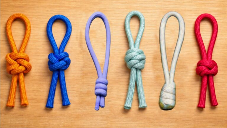 6 nœuds en corde faciles pour porte-clés en moins de 10 secondes !