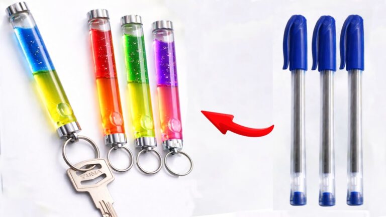 Transformez 5 vieux stylos en porte-clés élégants et uniques !