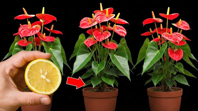 1 citron pour faire fleurir vos anthuriums toute l&rsquo;année ! Découvrez comment !