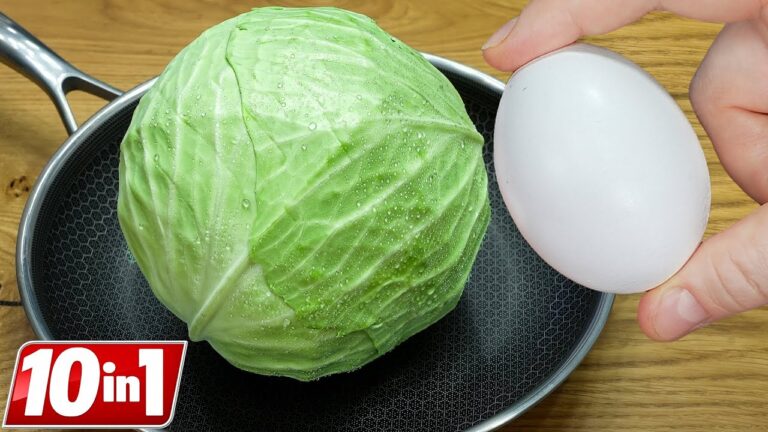 3 idées créatives pour cuisiner le chou avec 1 pomme de terre et 3 œufs !