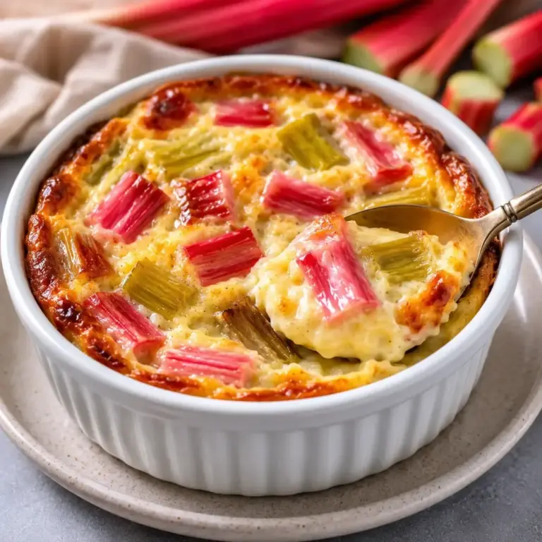 Recette irrésistible de clafoutis à la rhubarbe pour épater vos convives