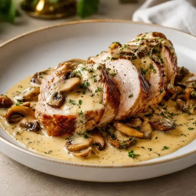 Filet mignon de porc crémeux aux champignons : la recette ultra simple et fondante
