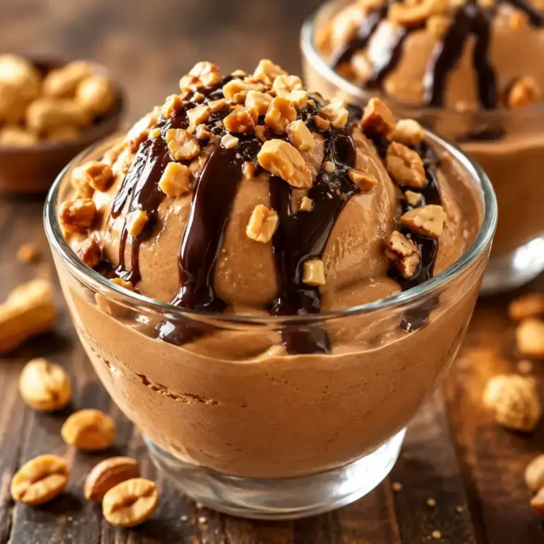 Glace crémeuse au chocolat et beurre de cacahuète : un délice maison
