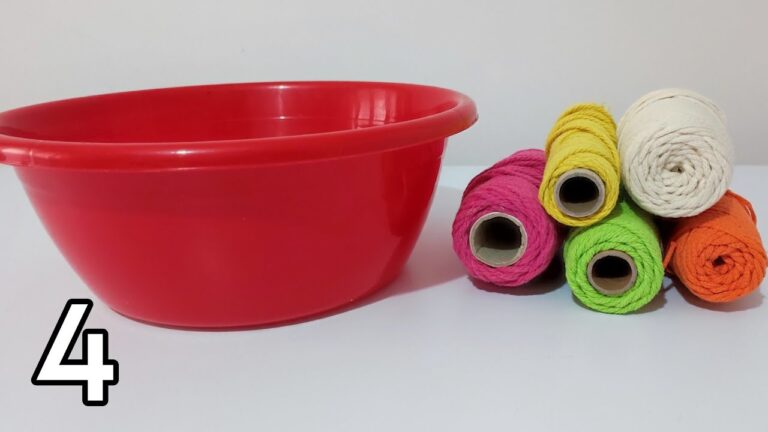 4 créations de paniers à réaliser avec un seau et de la corde en macramé !