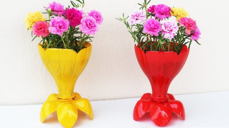 Transformez 5 bouteilles en plastique en super pots de fleurs écolos et stylés !