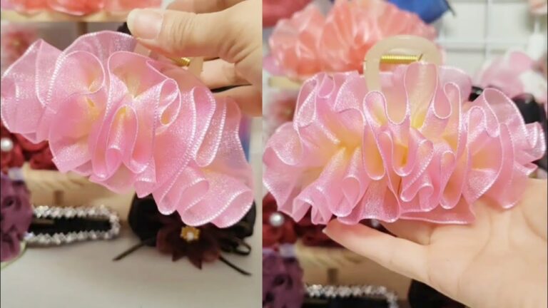 5 DIY accessoires capillaires tendance : clip XXL à motif pied-de-poule à réaliser !