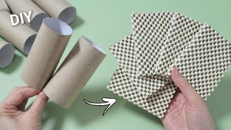 Transforme 5 rouleaux de papier toilette en déco originale ! DIY incroyable à découvrir.