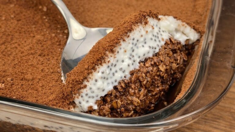 Perdez 10 kg en un mois avec ce tiramisu d&rsquo;avoine sans sucre !