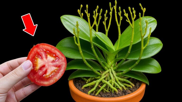 Faites fleurir 7 bourgeons d&rsquo;orchidées avec une simple tranche de tomate !
